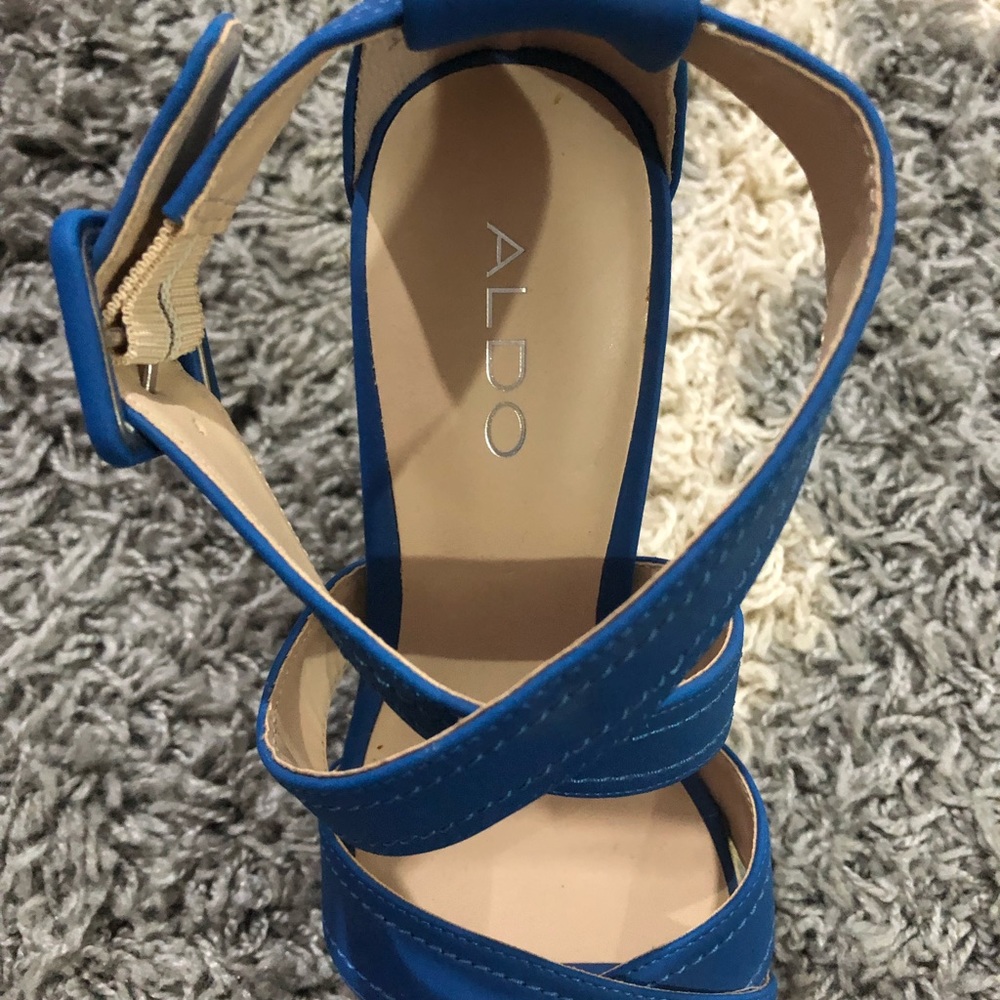 ALDO blue espadrille.